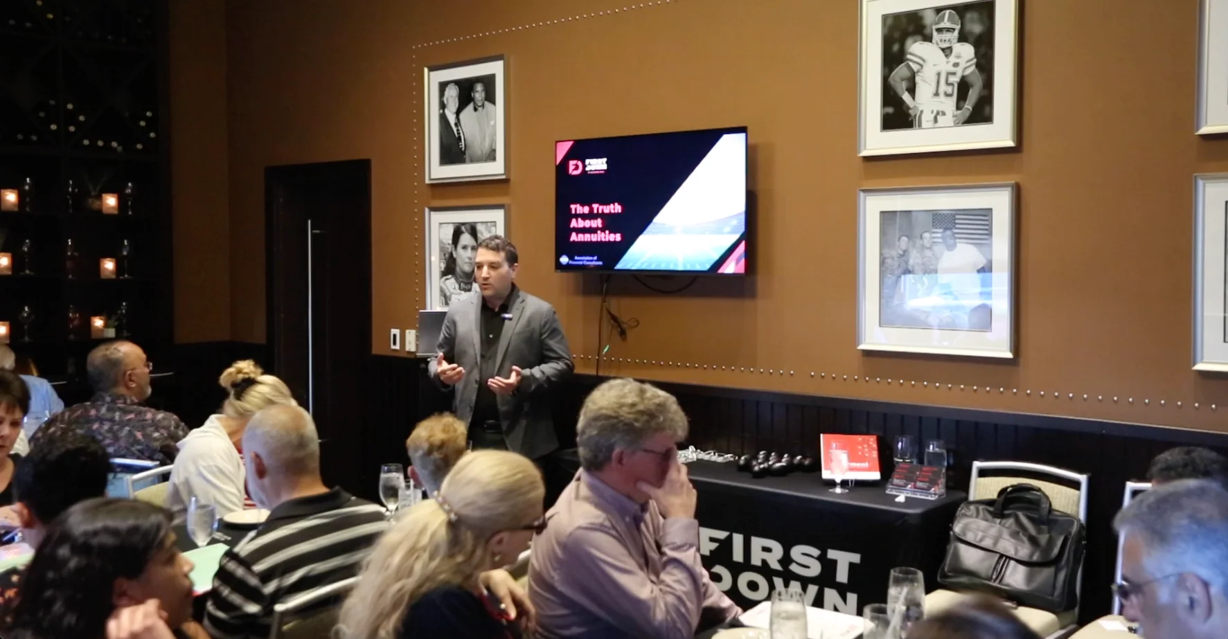 Robert Ruff at a financial education event